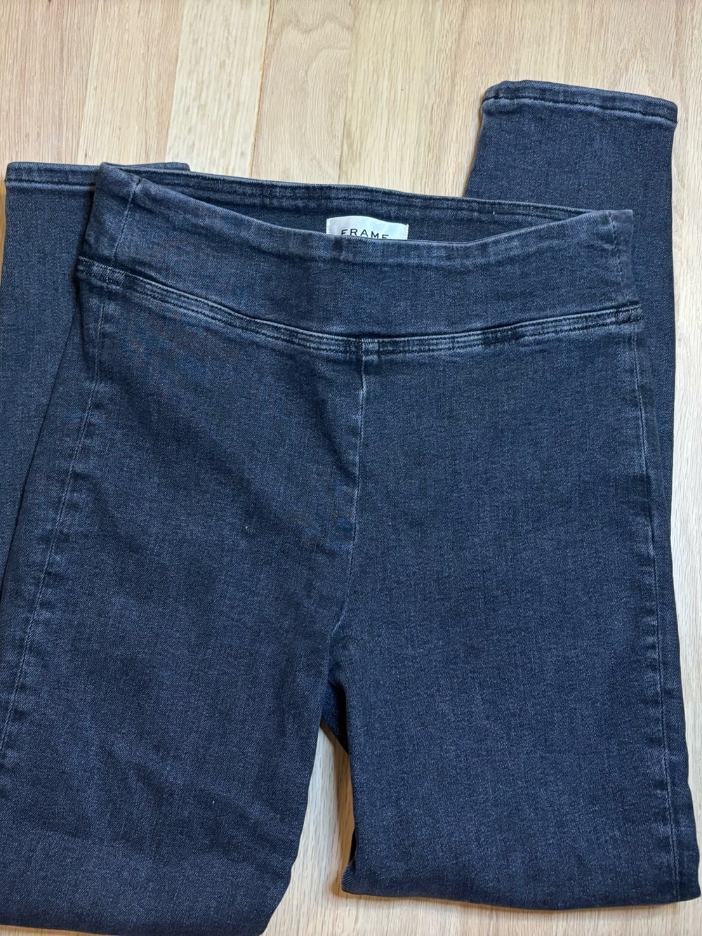 Frame - jet set Denim Black Stretch Jeggings for Women